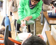 高潮と液状化の実験