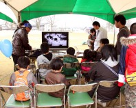 高潮と液状化の実験