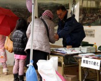 被災地支援パネル展と倉敷みらい公園の防災機能紹介